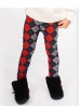 Kids Plaid Print Stretchy Legging 